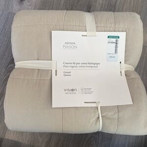 Simons Maison Pure Organic Cotton Bedspread and standard pillow case